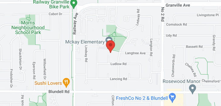 map of 7460 LUDLOW PLACE